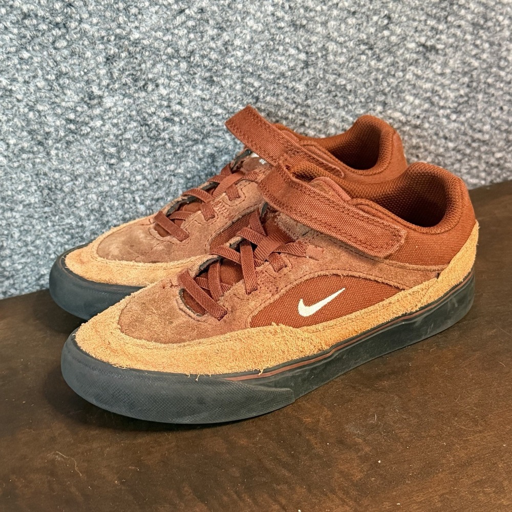 2Y Nike SB Malor Little Kids' Skate Shoes Cinnamon/Dark Russet/Black/Light Bone